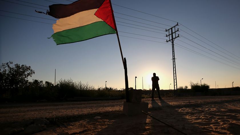 Palestina, bandeira, Médio Oriente. Foto: EPA