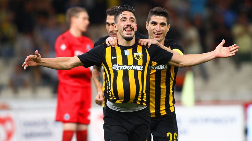 André Simões está no AEK desde 2015. Foto: Spyros Chorchoubas/EPA