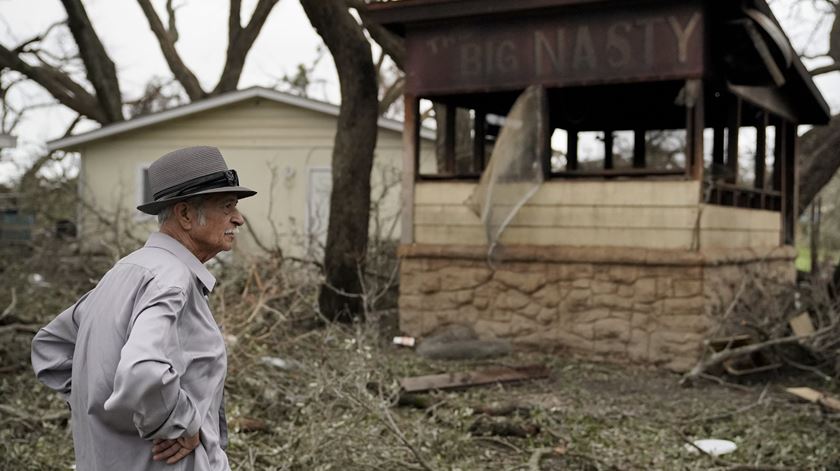 Furacão Harvey, casa destruída Texas. Foto: EPA/DARREN ABATE