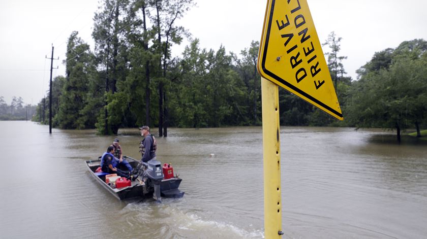 Furacão Harvey atinge Houston Texas Foto: Michael Wyke/EPA