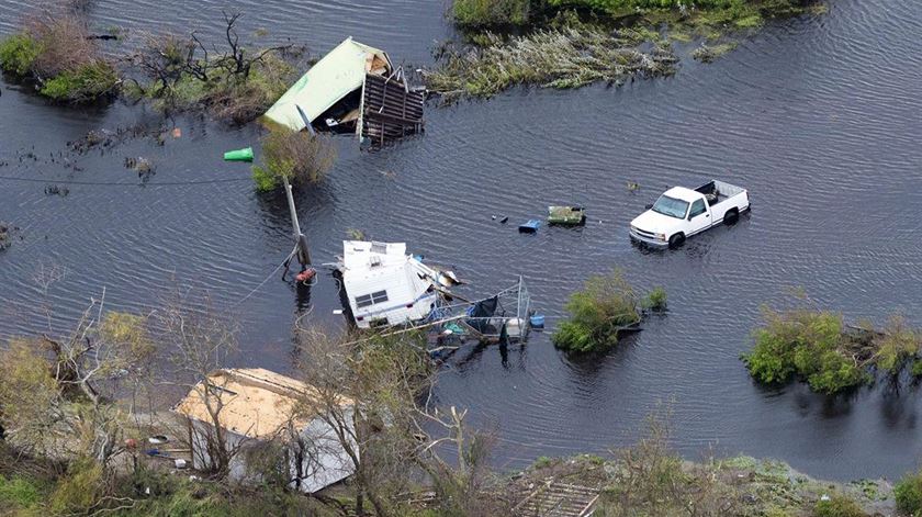 "Harvey", inundação. Foto:  EPA/Sgt. Malcolm McClendon