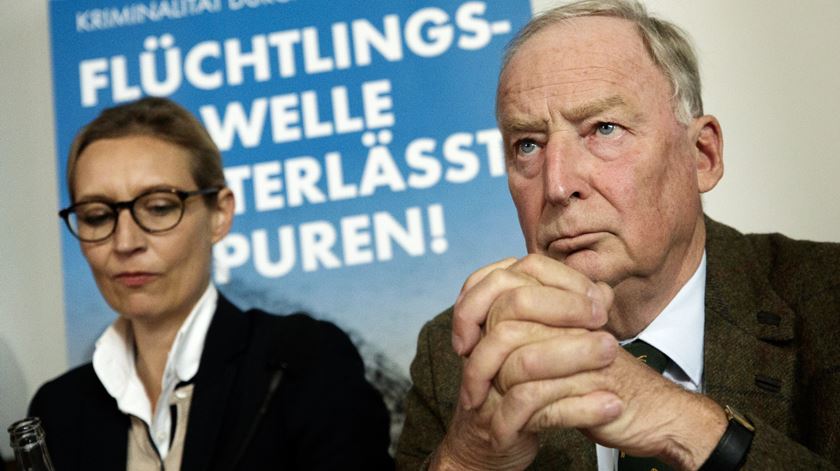 Alice Weidel e Alexander Gauland, AfD, extrema-direita alemã. Foto: EPA