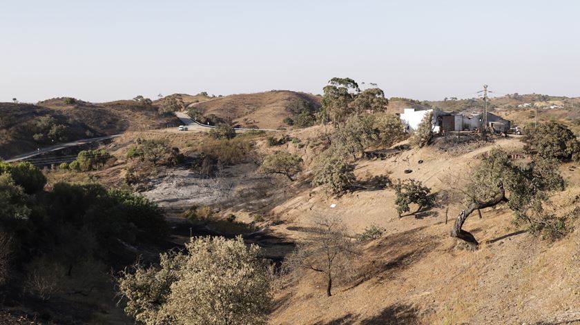A aldeia da Cortelha foi uma das mais afetadas pelo incêndio de Castro Marim. Foto: Joana Gonçalves/ RR