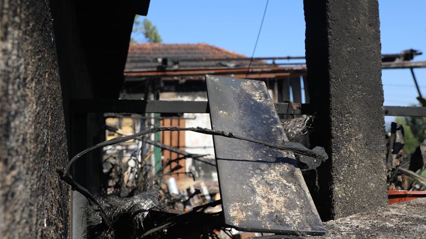 Consequências dos fogos em Oliveira de Azeméis. Foto: Rafael Pinto/RR