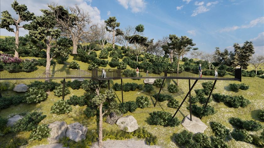 Imagem virtual projeto de ordenamento da cascata e lagoa de Fecha de Barjas no PNPG. Foto: Camara de Terras de Bouro