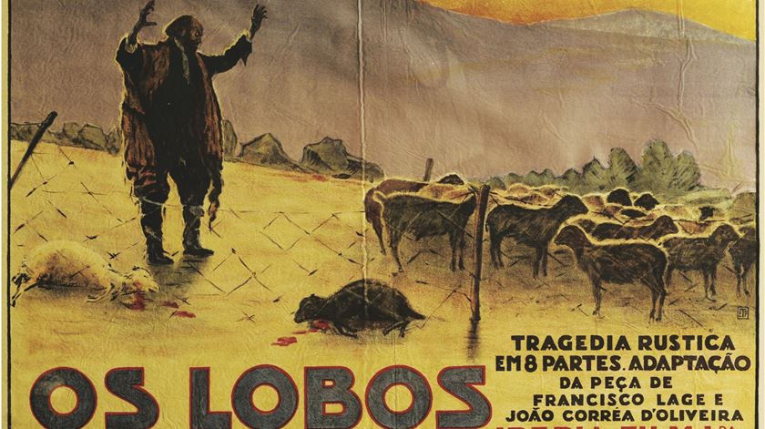 Filme "Os Lobos", cartaz ETP, 1923
