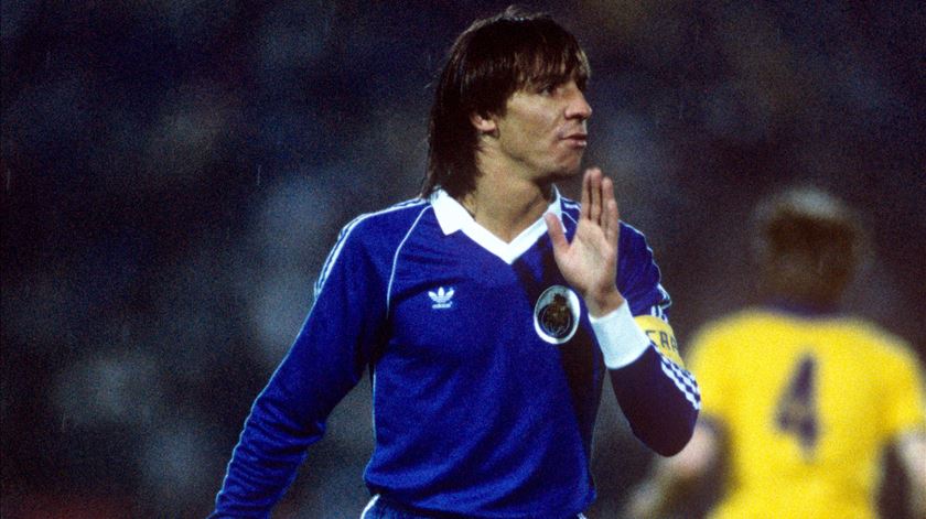 Fernando Gomes na final da Taça das Taças em 1984 Foto: PA Images via Reuters Connect