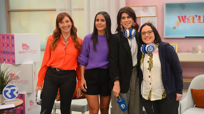 Carolina Patrocínio com As Três da Manhã. Programa especial Dia Internacional da Mulher e 20 anos da SIC Mulher foto: Pedro Melo/Sic Mulher