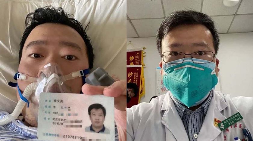 Li Wenliang, médico que denunciou os primeiros casos de Coronavírus: Foto: DR