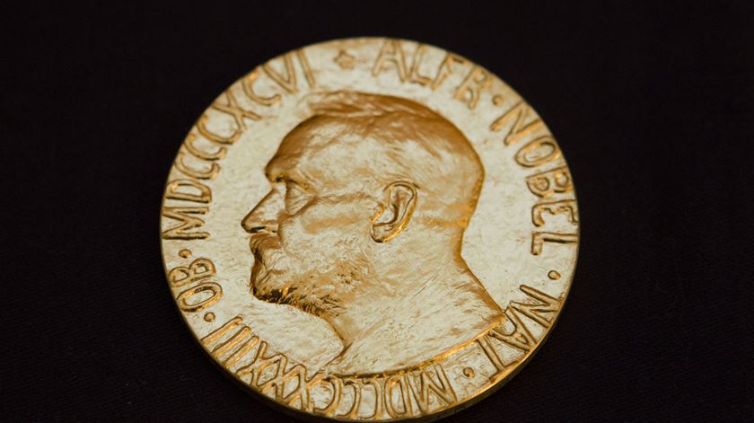 Medalha do prémio Nobel. Foto: Berit Roald/Reuters