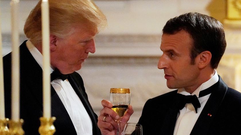 Donald Trump Emmanuel Macron visita oficial Presidente França EUA abril 2018