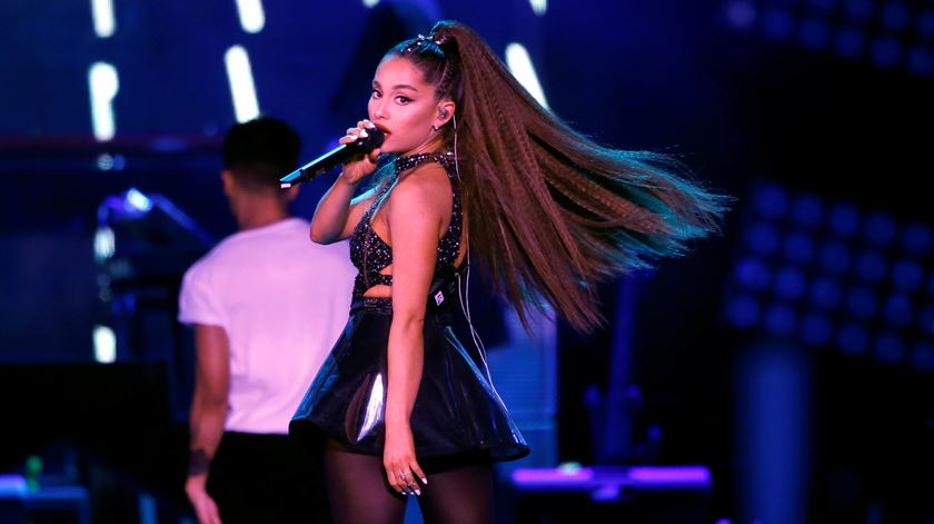 Drone foi usado para largar panfletos num concerto de Ariana Grande. Foto: Mario Anzuoni/Reuters