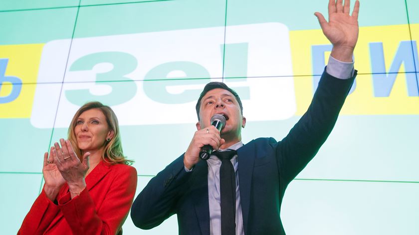 Volodymyr Zelenskiy, comediante e candidato às eleições ucranianas. Foto: Reuters.