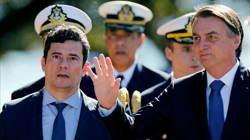 Sergio Moro e Jair Bolsonaro Foto: Adriano Machado/Reuters