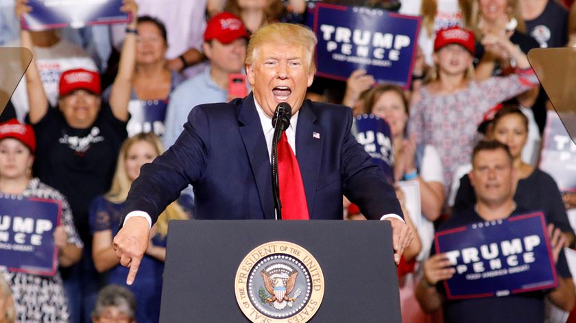 Comício de Donald Trump em Greenville, na Carolina do Norto Foto. Jonathan Drake/Reuters