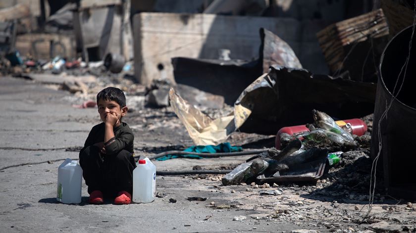 Várias crianças desacompanhadas já começaram a ser retiradas de Moria. Foto: Reuters