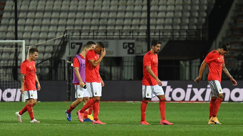 equipa de milh\oes est]a fora da Champions. Foto: Alexandros Avramidis/Reuters