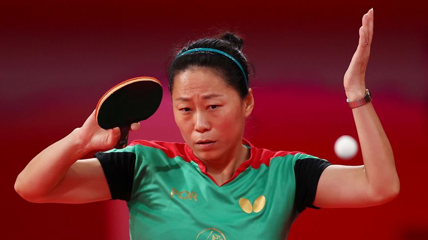 Fu Yu avança para a terceira ronda de ténis de mesa nos Jogos Olímpicos de Tóqui 2020. Foto: Luisa González/Reuters