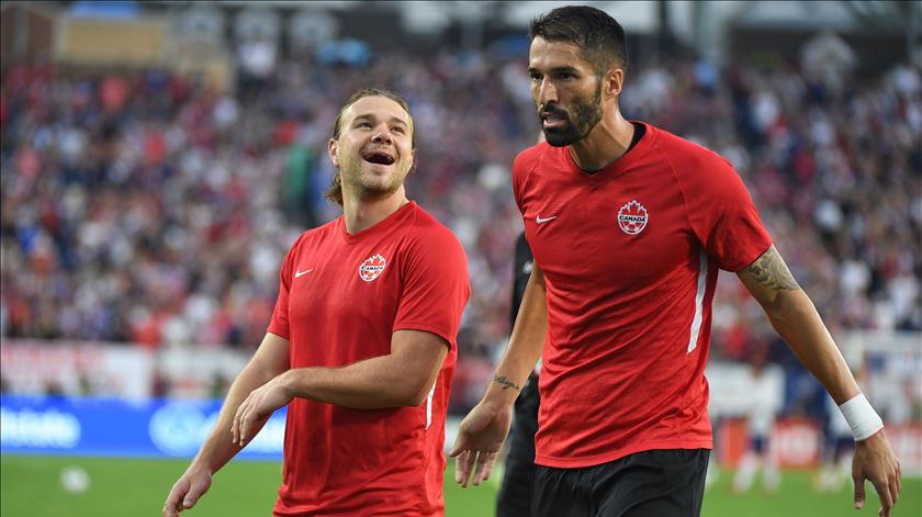 Steven Vitória é um dos capitães do Canadá. Foto: Christopher Hanewinckel-USA TODAY Sports/Reuters