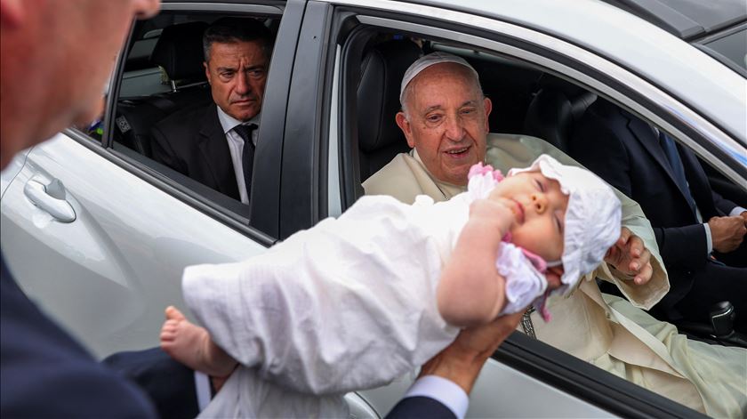 Papa Francisco JMJ Jornada Mundial da Juventude Lisboa Foto: REUTERS/Guglielmo Mangiapane