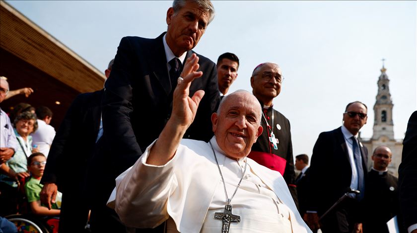 Papa Francisco no Santuário de Fátima. Foto: REUTERS