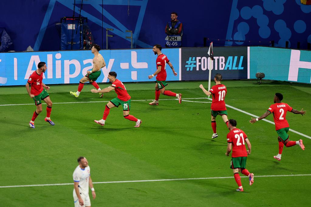 O relato da vitória sofrida de Portugal contra a Chéquia no Euro 2024