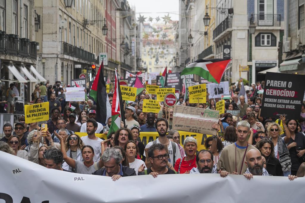 Reportagem na Marcha pela Palestina em Lisboa