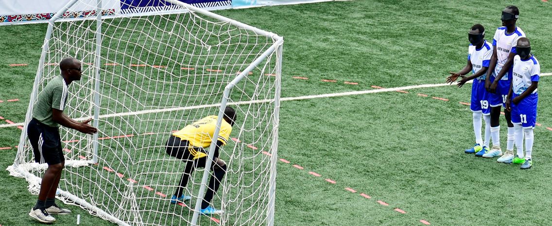 "É uma mensagem de paz": o futebol para cegos do Sudão do Sul vai estar nos Jogos Paralímpicos 2028