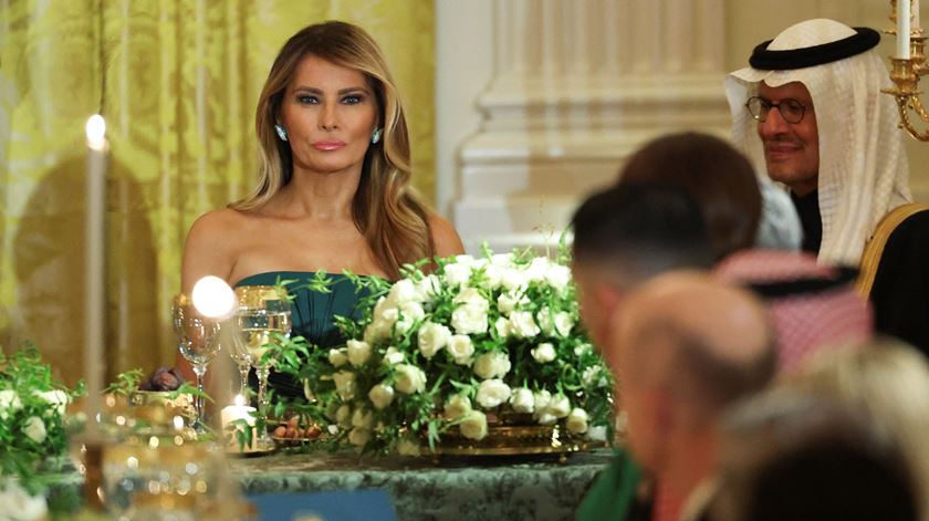 Melania Trump, primeira-dama dos Estados Unidos, também esteve presente. Foto: Reuters