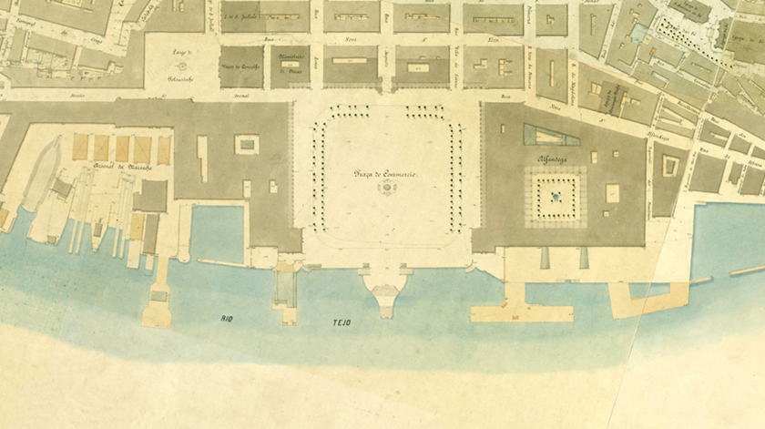 Carta Topagráfica de Lisboa, 1881, da autoria de Francisco Goullard. Foto: Associação  de Turismo de Lisboa