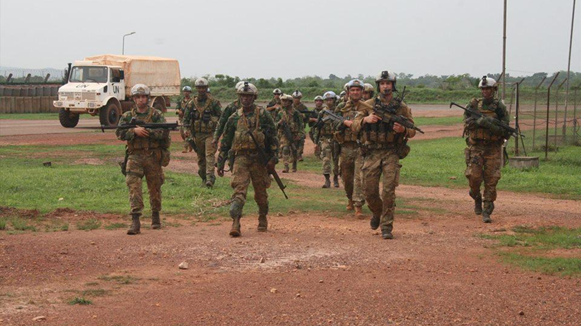 Militares portugueses integrados na missão da ONU na RCA. Foto: Forças Armadas