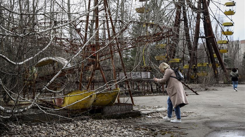 zona de exclusão de Chernobyl na Ucrânia Foto: Oleg Petrasyuk/EPA