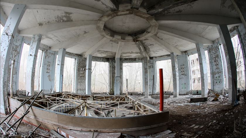 A press tour to the Chernobyl exclusion zone in Ukraine. Foto: Oleg Petrasyuk/EPA