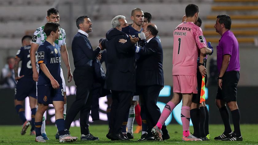 O jogo que ditou o castigo a Sérgio Conceição. Foto: Estela Silva/Lusa