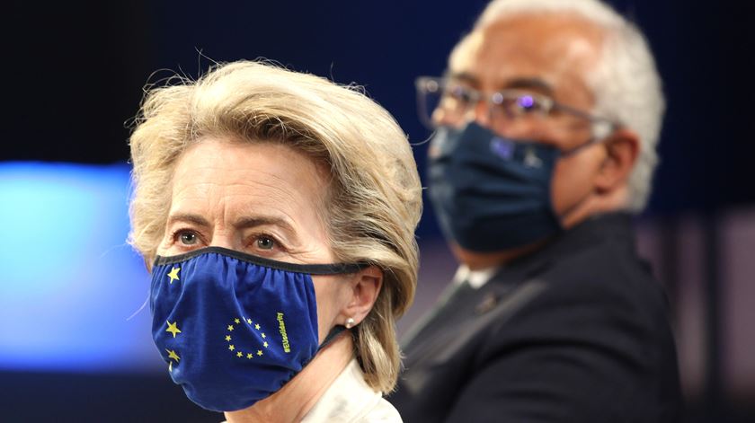 António Costa e Ursula von der Leyen. Foto: Antonio Pedro Santos/Pool/EPA