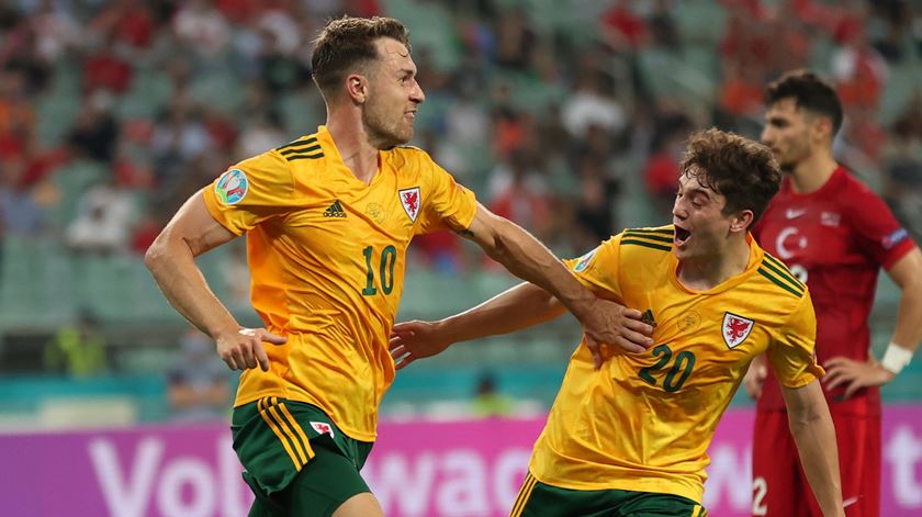 Aaron Ramsey País de Gales Turquia Foto: Tolga Bozoglu / Pool/EPA