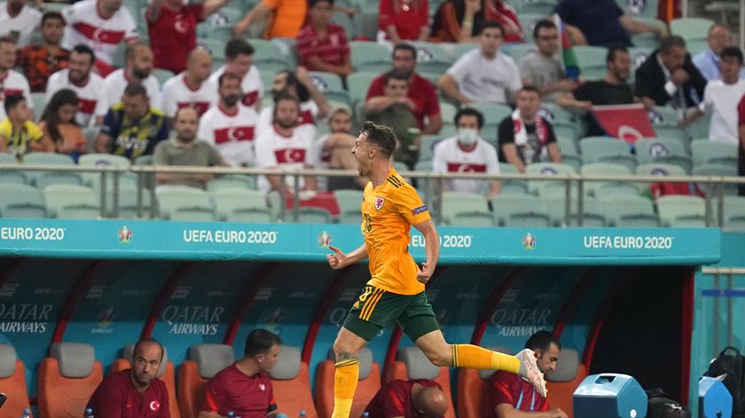 Aaron Ramsey País de Gales Turquia Foto: Tolga Bozoglu / Pool/EPA