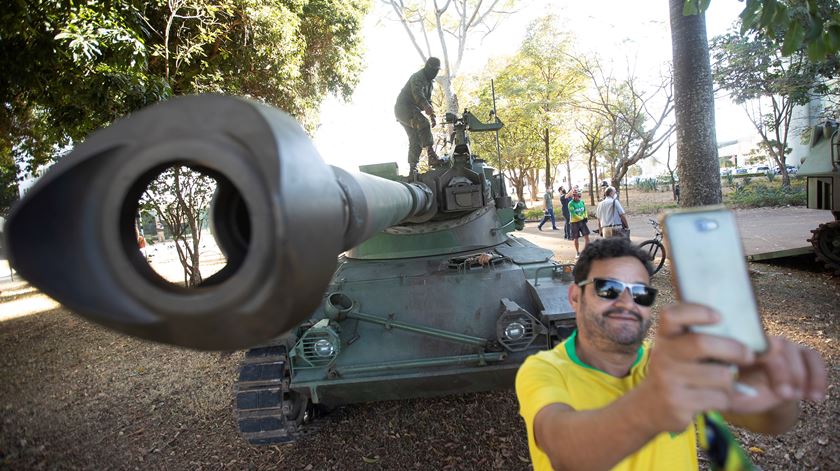 Parada militar de Bolsonaro Foto: Joedson Alves/EPA