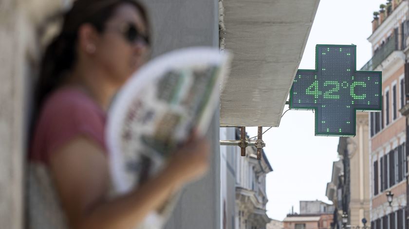 Onda de calor em Roma. Foto: Massimo Percossi/EPA