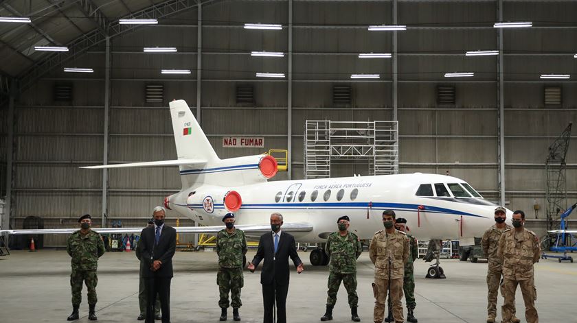 Presidente da República e Ministro da Defesa Nacional recebem militares portuguses e refugiados afegãos Foto: Mário Cruz/Lusa