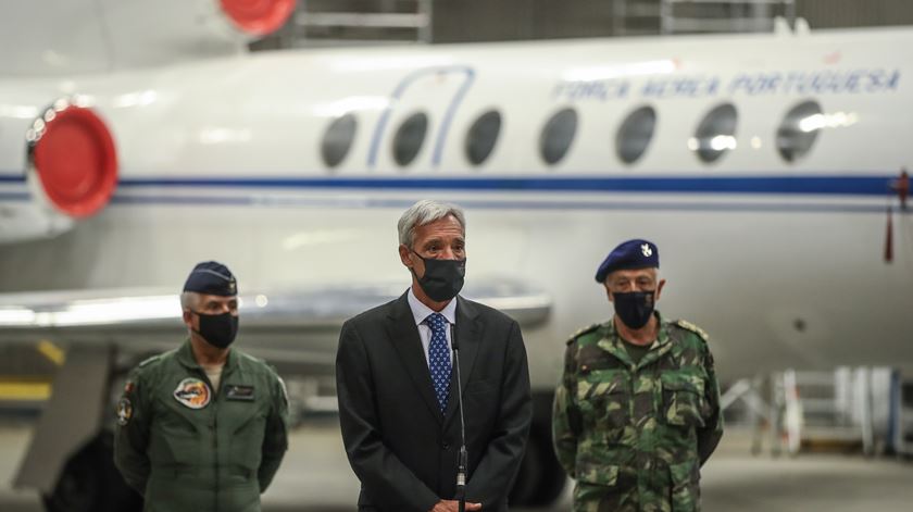 Presidente da República e Ministro da Defesa Nacional recebem militares portuguses e refugiados afegãos Foto: Mário Cruz/Lusa