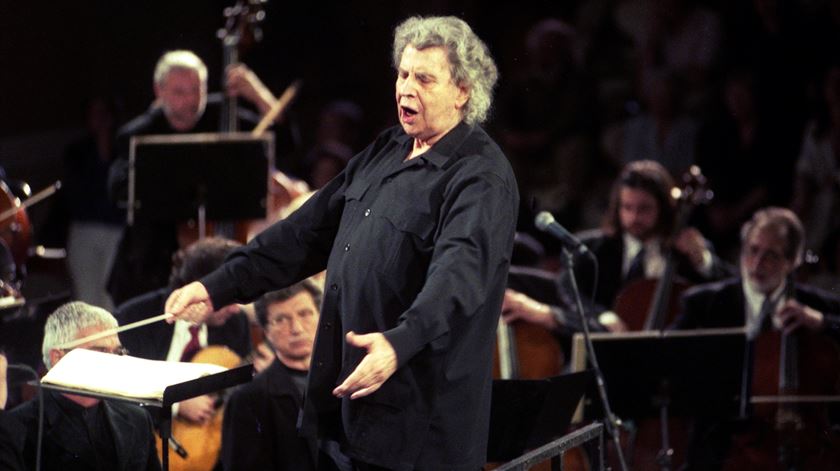 compositor grego Mikis Theodorakis Foto: Orestis Panagiotou/EPA