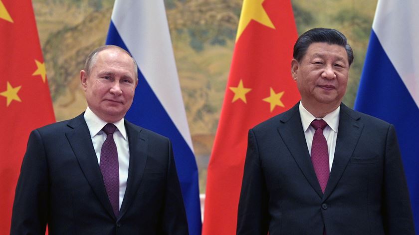 cimeira Vladimir Putin - Xi Jinping em Pequim Foto: Alexei Druzhinin/EPA