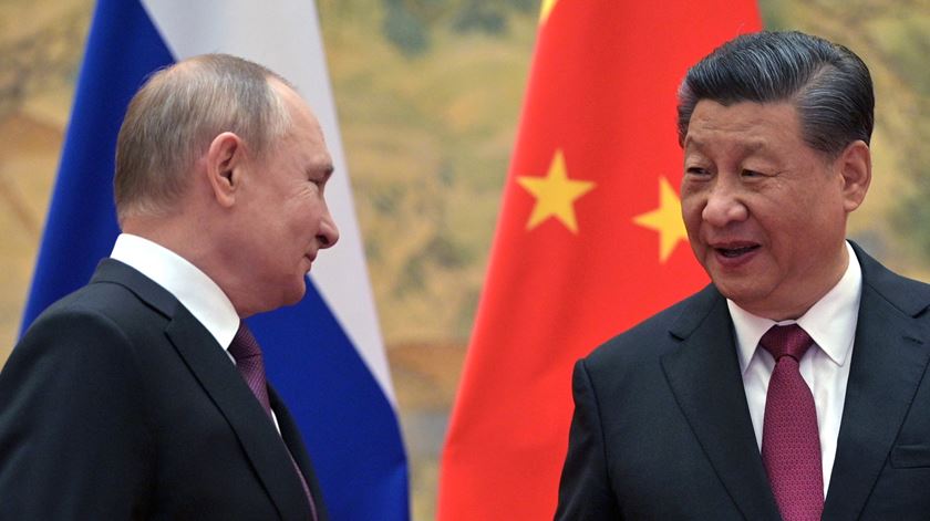 cimeira Vladimir Putin - Xi Jinping em Pequim Foto: Alexei Druzhinin/EPA