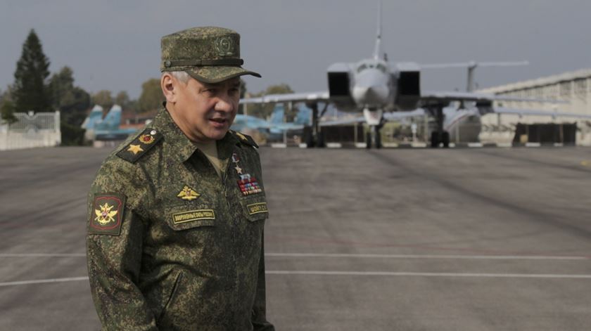 Rússia, ministro da Defesa russo, Sergei Shoigu. Foto: Russian Defence Ministry Press Service/handout/EPA