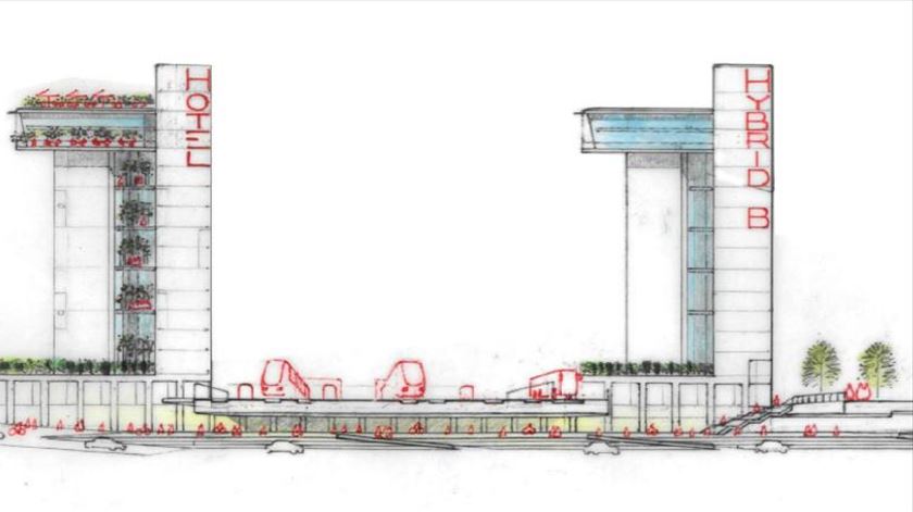 Esboço da remodelação da estação Coimbra-B, conhecido desde janeiro de 2023. Imagem: Infraestruturas de Portugal
