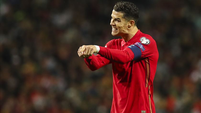 Cristiano Ronaldo durante o Portugal - Turquia. Foto: José Coelho/EPA