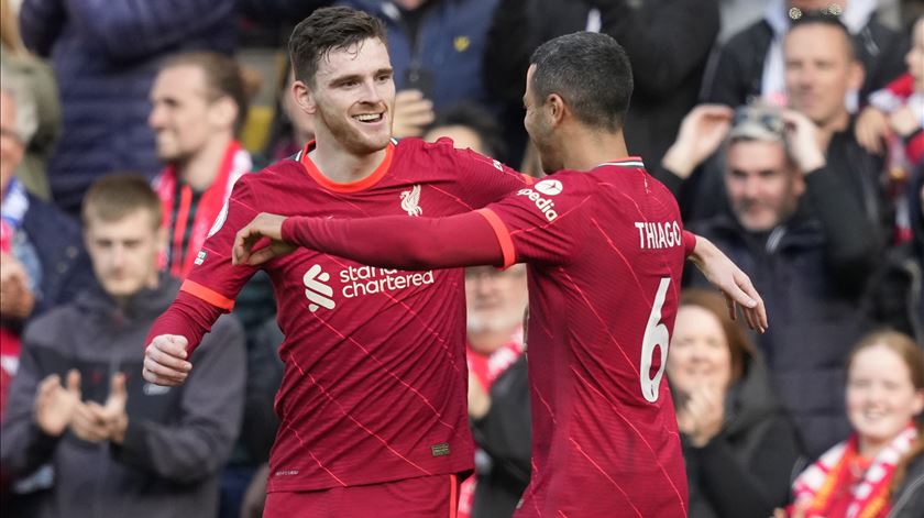 Andrew Robertson é mais uma peça chave da defesa do Liverpool Foto: Andrew Yates/EPA