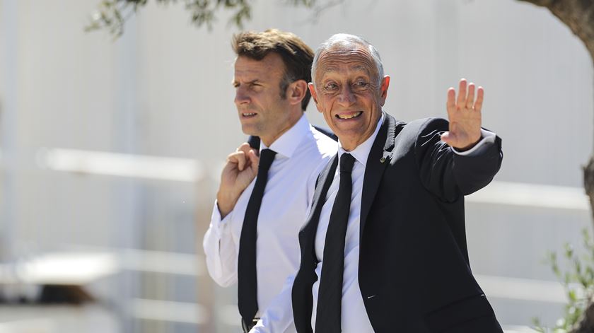 Conferência dos Oceanos - Emmanuel Macron e Marcelo Rebelo de Sousa passeiam no Parque das Nações  Foto: Jose Sena Goulão/Lusa