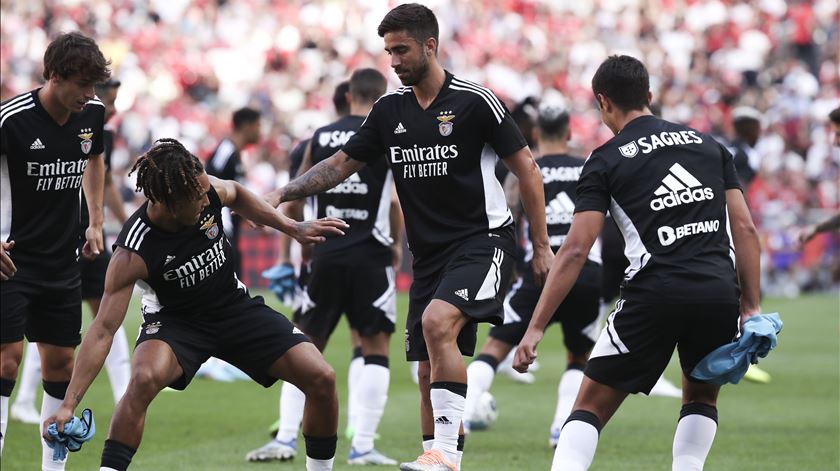 Primeiro treino aberto da equipa do Benfica em 2022/23. Foto: António Cotrim/Lusa